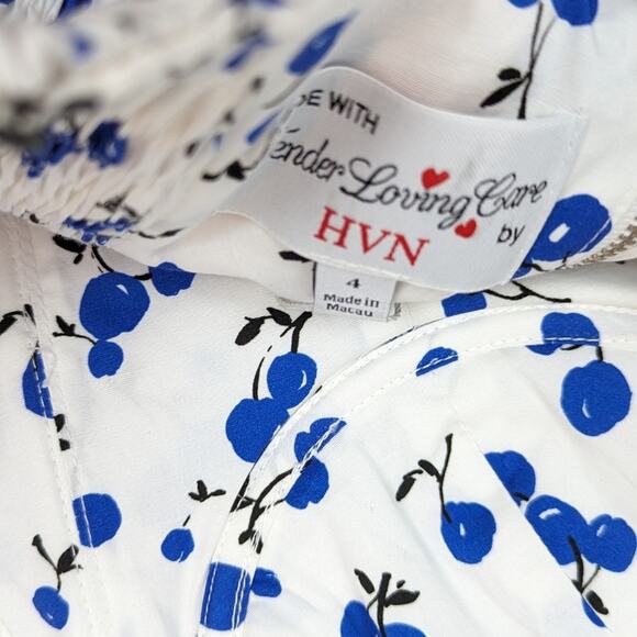 NWT HVN Convertible Cherry Poplin Bella Bustier Crop Top - Picture 5 of 7